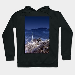 snowy church steeple Hoodie